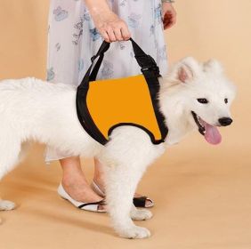 Old Disabled Golden Retriever Dog Pet Auxiliary Strap (Option: Orange Front Leg-M)