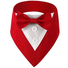 Pet Tie Banquet Suit Triangular Binder (Option: Red-M)