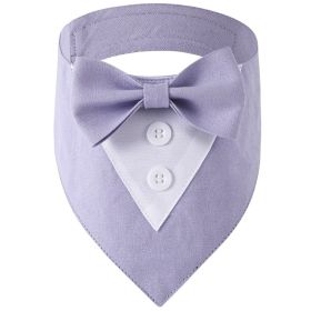 Pet Tie Banquet Suit Triangular Binder (Option: Purple-M)