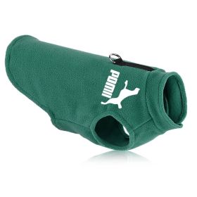 Pet Pull Loop Vest Thickened Dog Jacket (Option: Vest Green-XL)